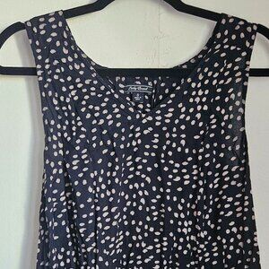 Flowy Lucky Brand Sleeveless Top, Polka Dot, Small